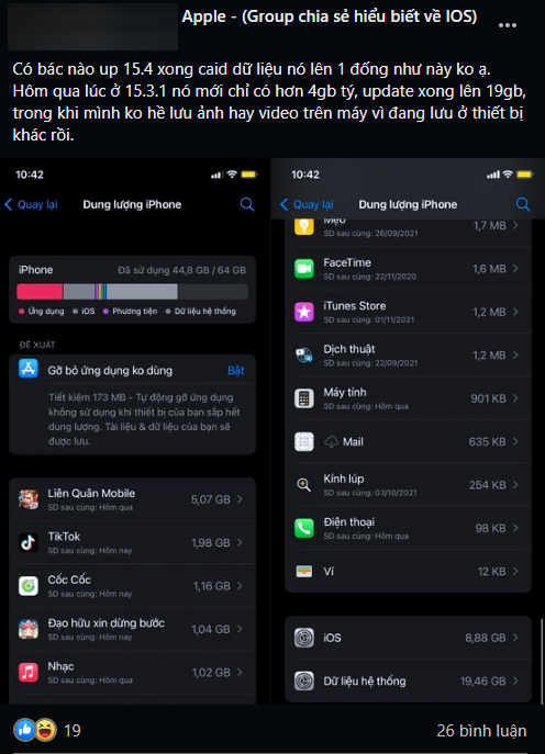 Người dùng than trời vì iPhone tụt pin nhanh, lỗi dung lượng khó hiểu: Thủ phạm là do bản cập nhật của Apple? - Ảnh 1.