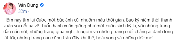 Vân Dung gây choáng khi khoe hình ảnh thời trẻ, nhan sắc &quot;cực phẩm&quot; chẳng kém gì hoa hậu - Ảnh 2.