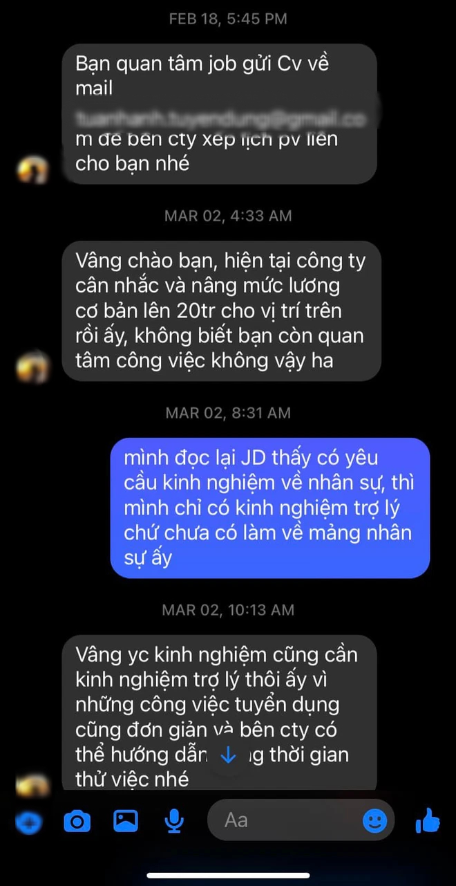 Cô gái bóc phốt công ty quy mô 2.000 nhân sự nhưng tuyển dụng mắc cười: Chê dùng CV Tiếng Anh, năn nỉ ứng viên đi PV rồi đến mắng xối xả - Ảnh 3.