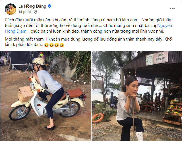 Hong Dang congratulated Hong Diem on her birthday, but she released a picture of 