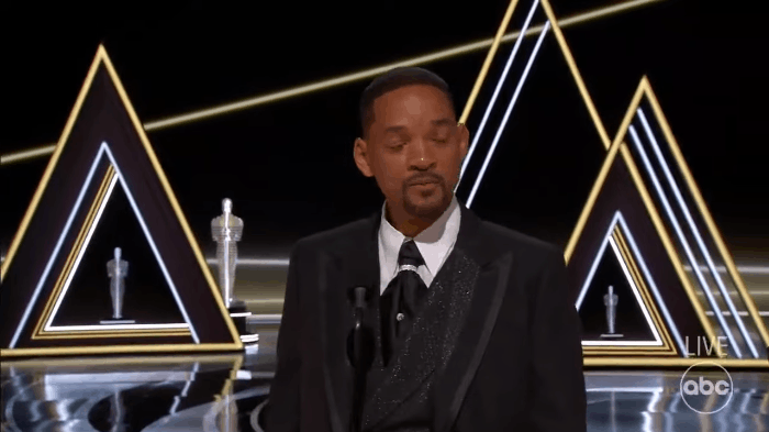 The case of Will Smith sophisticatedly orchestrating the Chris Rock scene on the Oscars live wave, 