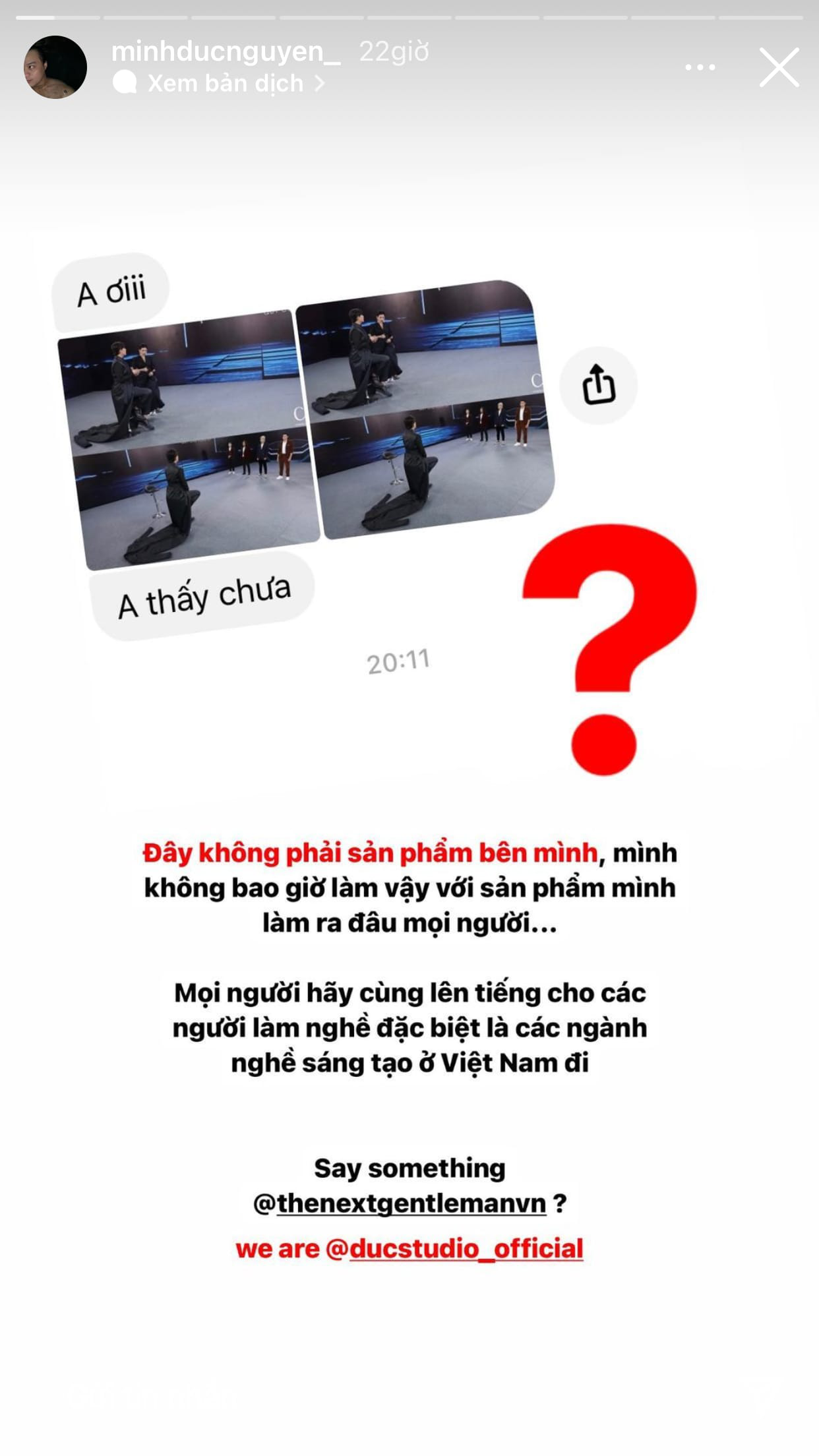 Biến căng: Dược sĩ Tiến bị tố đạo trắng trợn chiếc áo quét đất, NTK yêu cầu ê-kíp Hương Giang lên tiếng - Ảnh 2. Biến căng: Dược sĩ Tiến bị tố đạo trắng trợn chiếc áo quét đất, NTK yêu cầu ê-kíp Hương Giang lên tiếng - Ảnh 2.