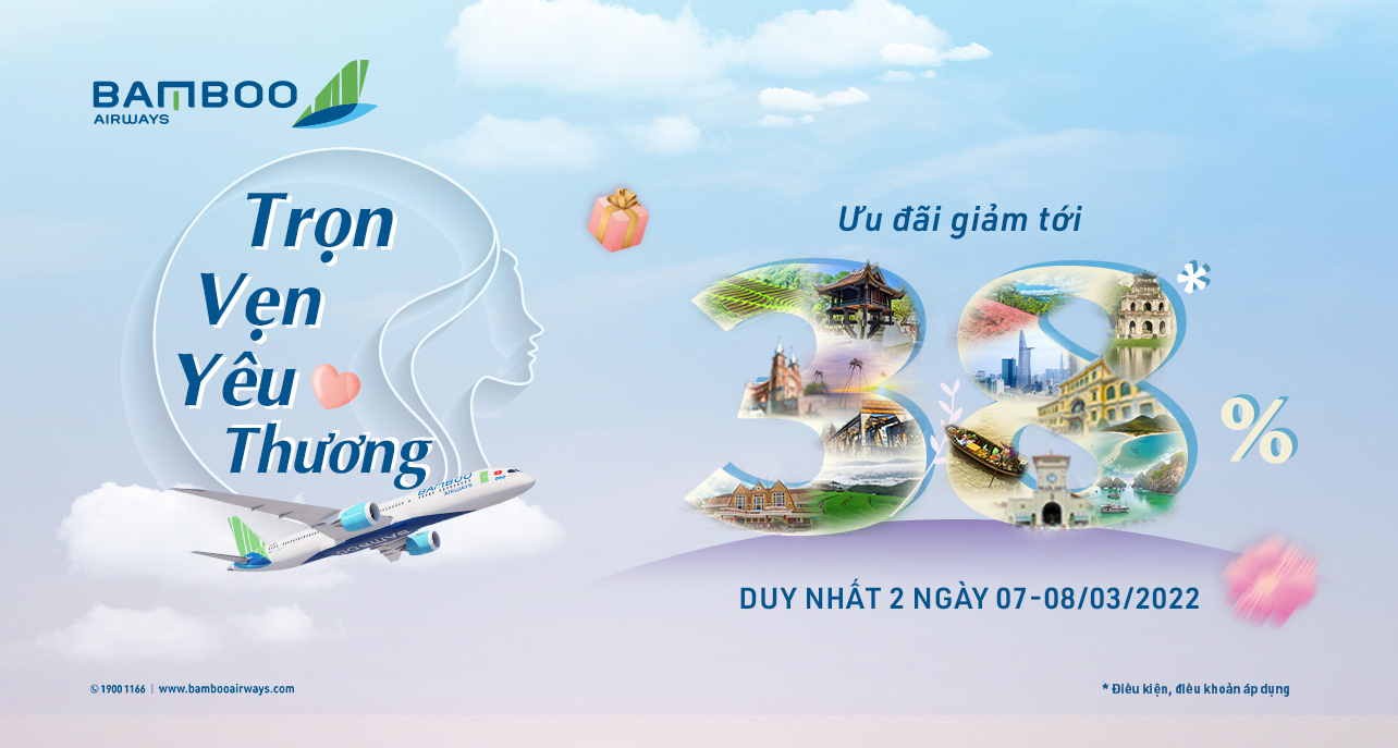 C&ugrave;ng Bamboo Airways tri &acirc;n ph&aacute;i đẹp với loạt qu&agrave; tặng hấp dẫn ng&agrave;y 8/3 - Ảnh 2.