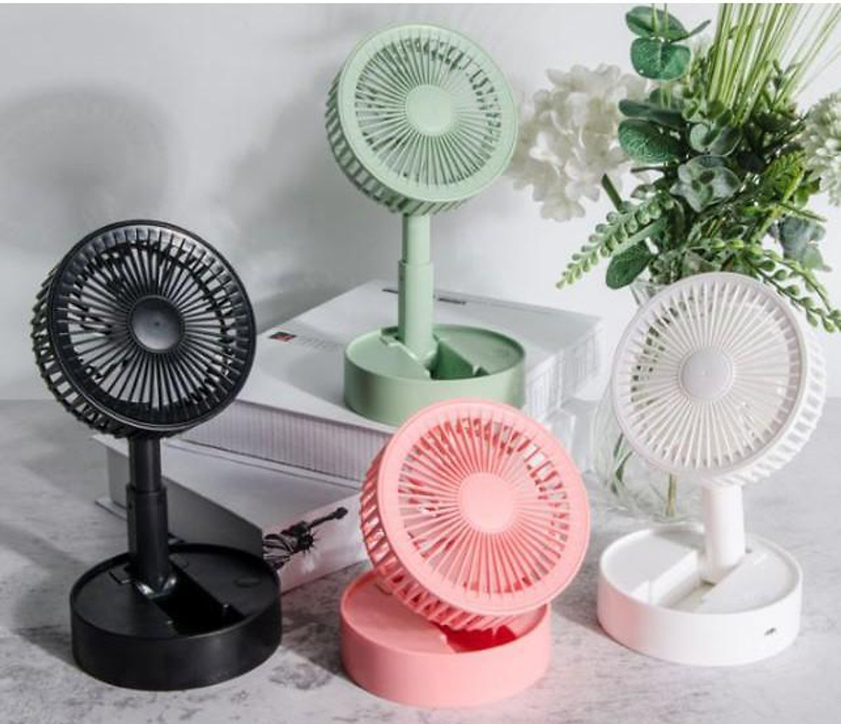 Compact and convenient desk fans are sure to be needed by office ladies this summer - Photo 7.