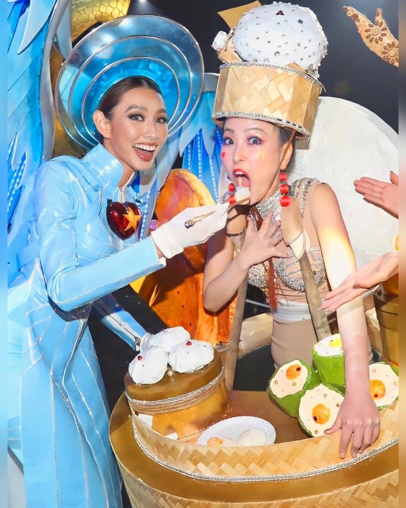 Hoa hậu từng ngấu nghiến bữa tối trên sân khấu Miss Grand đến Việt Nam nhưng nhân vật cô gặp không phải Thùy Tiên - Ảnh 5.
