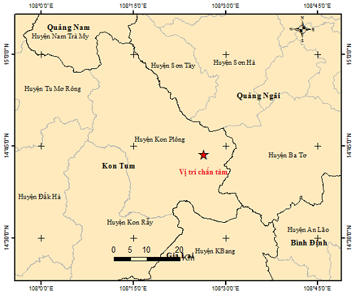 Xảy ra liên tiếp gần 20 trận động đất ở Kon Tum, họp khẩn để ứng phó - Ảnh 1.