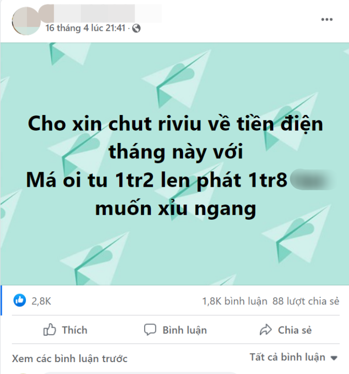 Nhiều gia đình “tụt huyết áp” vì tiền điện tăng đột biến, có nhà tăng tới 6 triệu đồng - Ảnh 1.