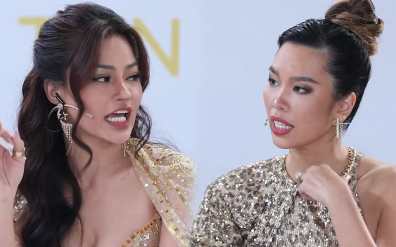 What is the relationship between Vu Thu Phuong - Ha Anh after the intense drama at Miss Universe Vietnam 2022?  - Photo 1.