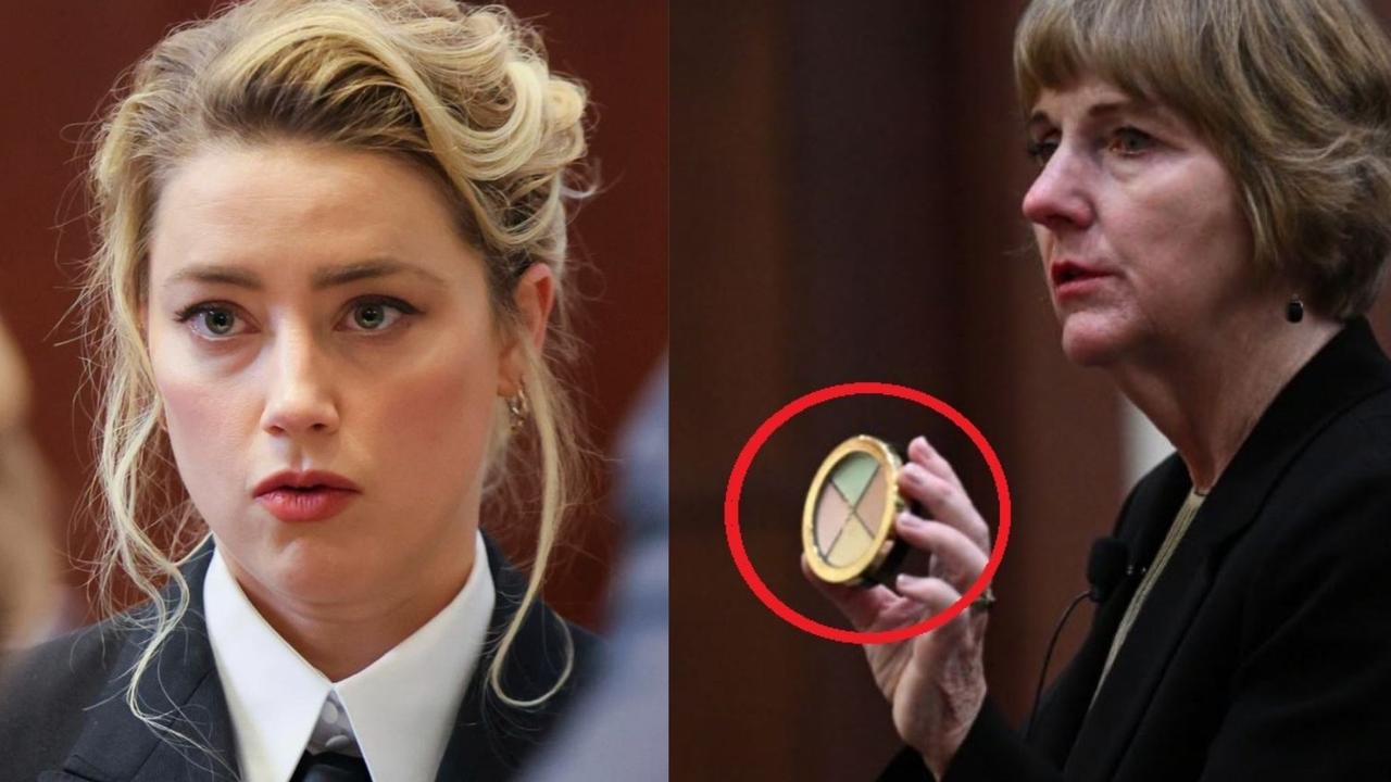 Góc ê chề vụ kiện 2.296 tỷ: Amber Heard lấy bộ make up làm bằng chứng tố Johnny Depp đánh đập, ai dè bị hãng mỹ phẩm tung clip lật tẩy - Ảnh 1.