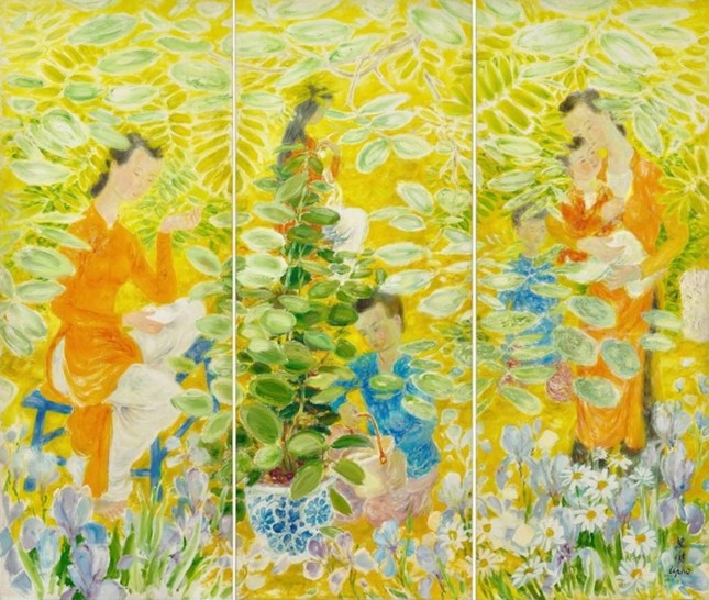 Thêm một bức tranh của danh họa Lê Phổ được bán giá triệu USD - Ảnh 1.