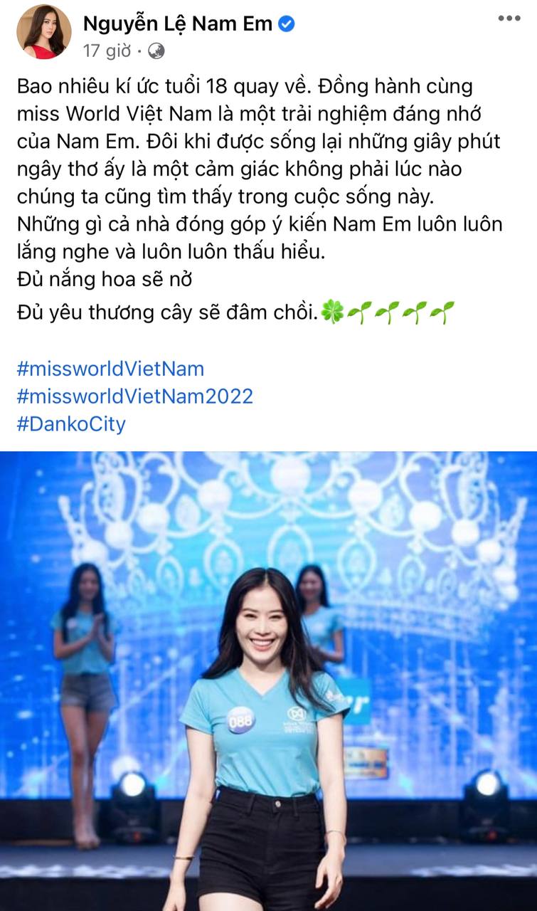 Liên tục bị nói thiếu nghiêm túc khi tham gia Miss World Vietnam, Nam Em nói gì? - Ảnh 2.