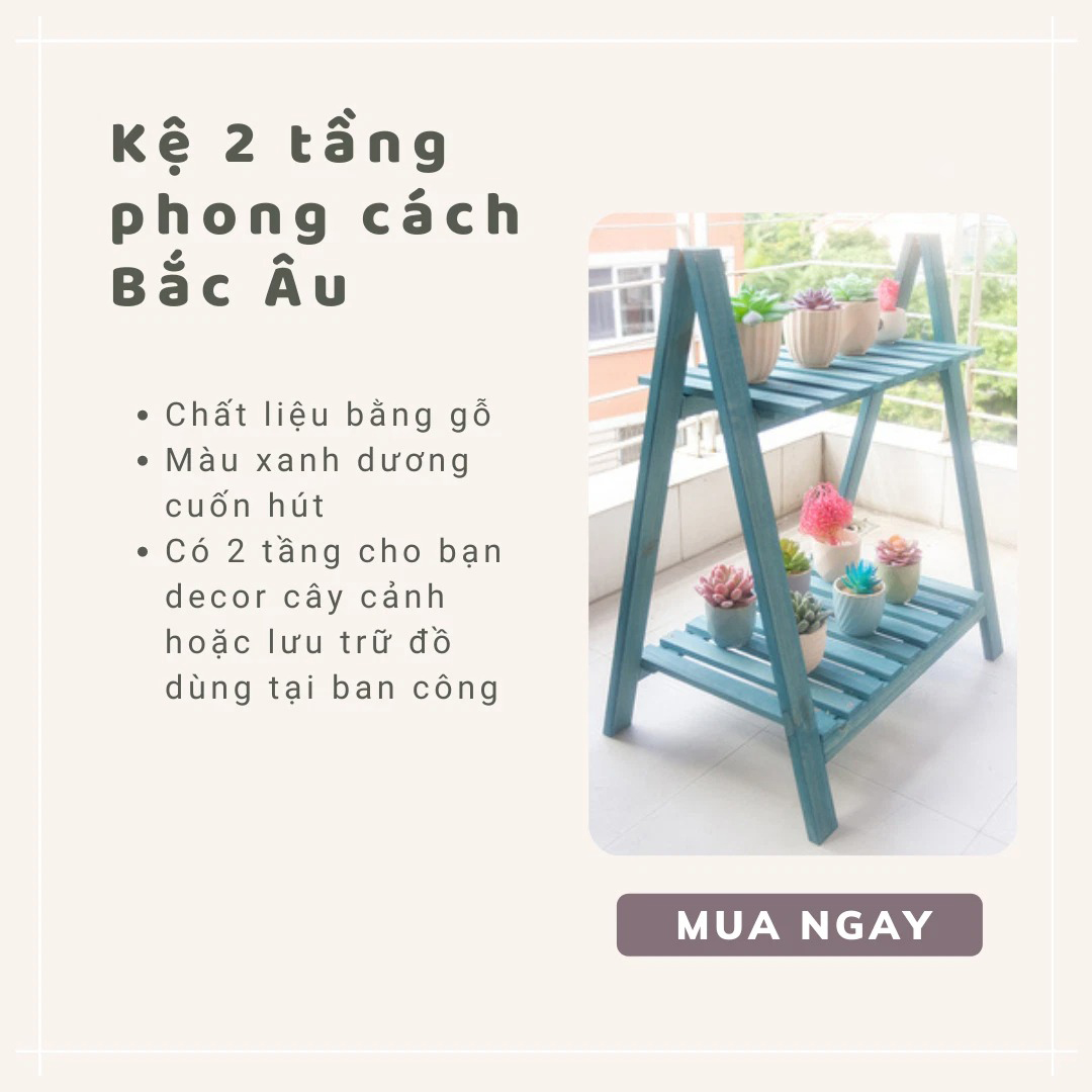 5 món decor cho ban công tập thể chỉ 6m² theo phong cách Bắc Âu giá chưa tới 2,5 triệu - Ảnh 6.