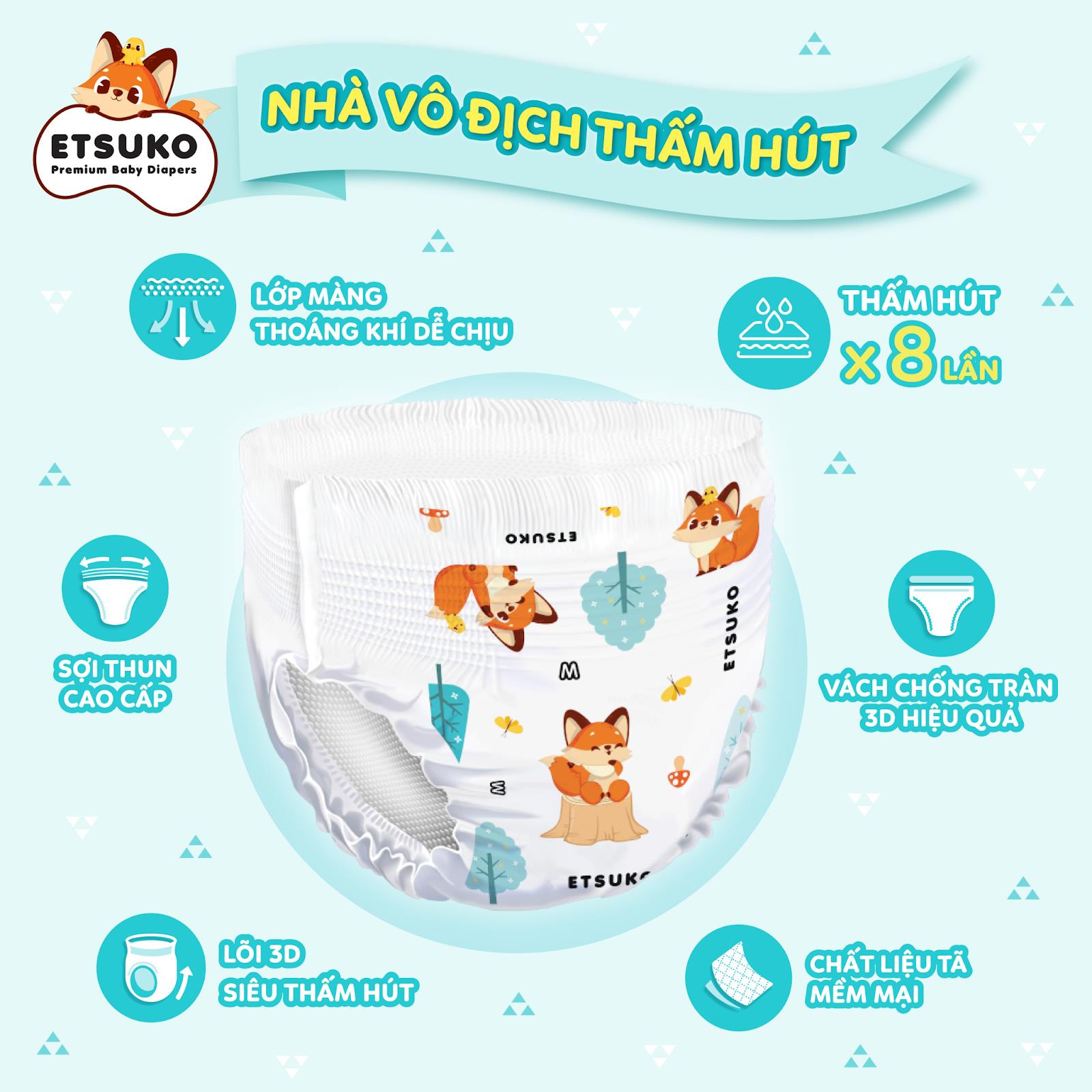 ETSUKO diapers officially entered the Vietnamese market with great deals - Photo 1.