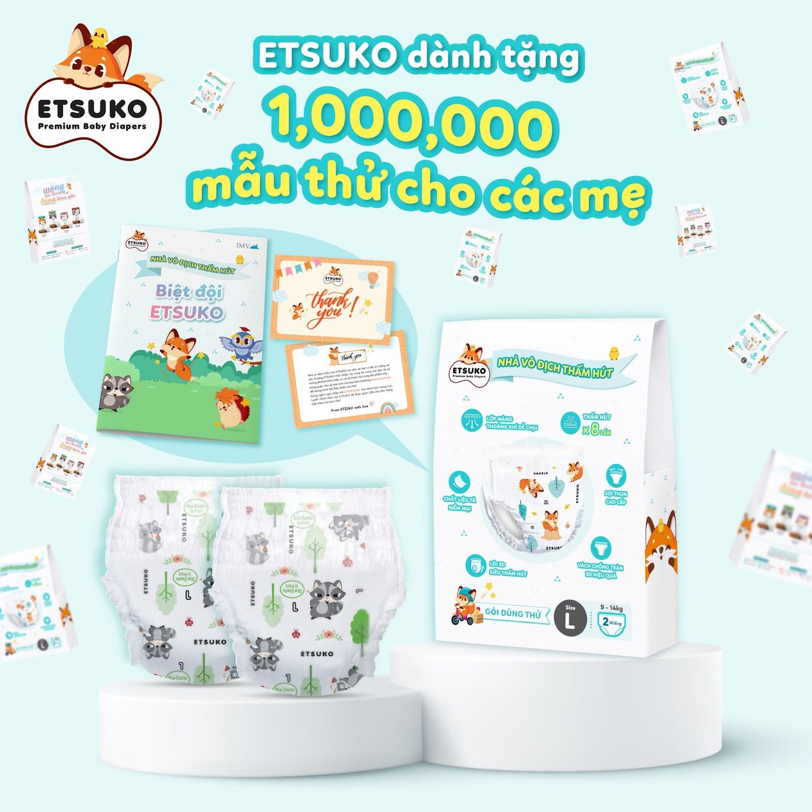 ETSUKO diapers officially entered the Vietnamese market with great deals - Photo 4.