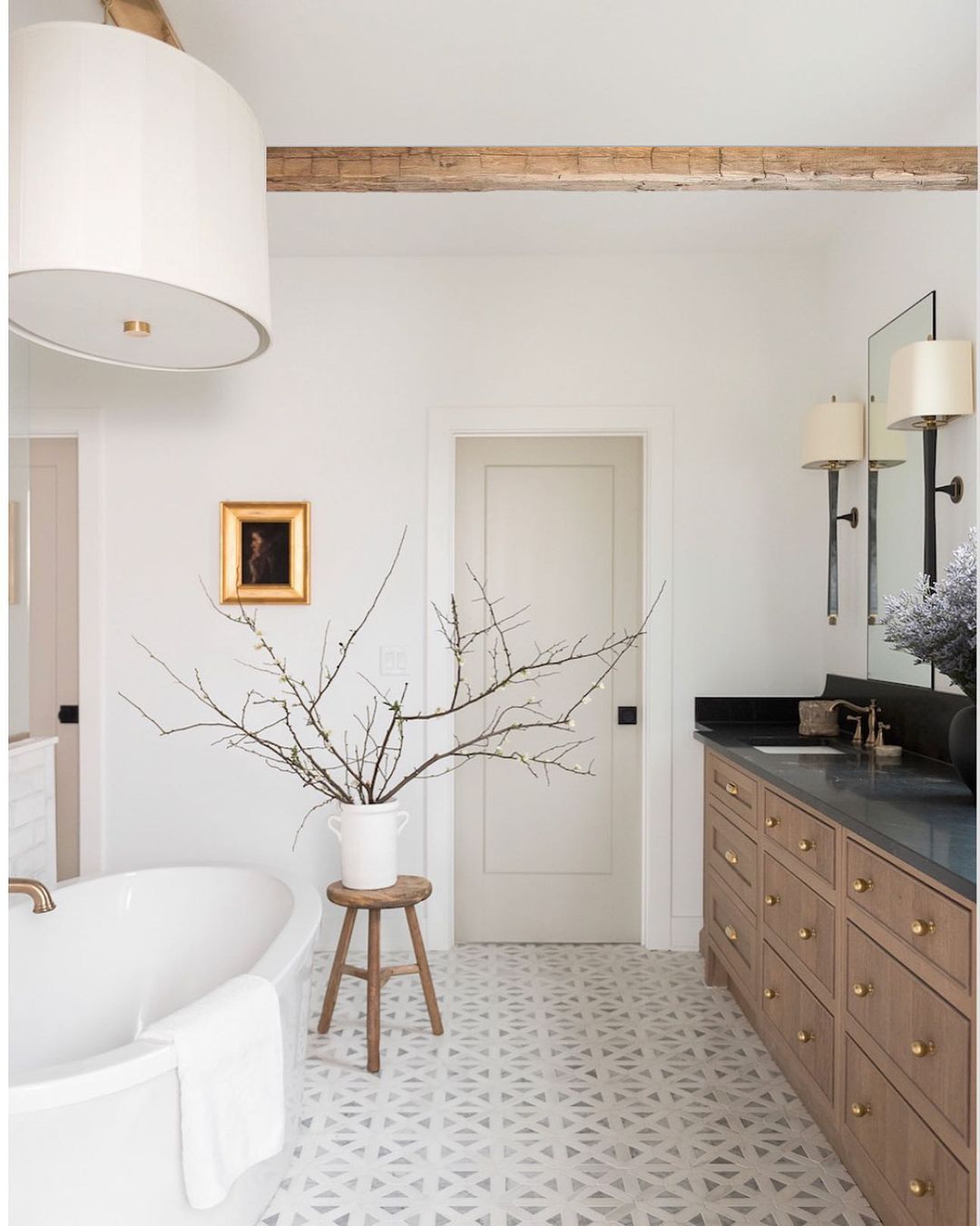 14 minimalist bathrooms capture the hearts of Scandinavian sisters - Photo 13.
