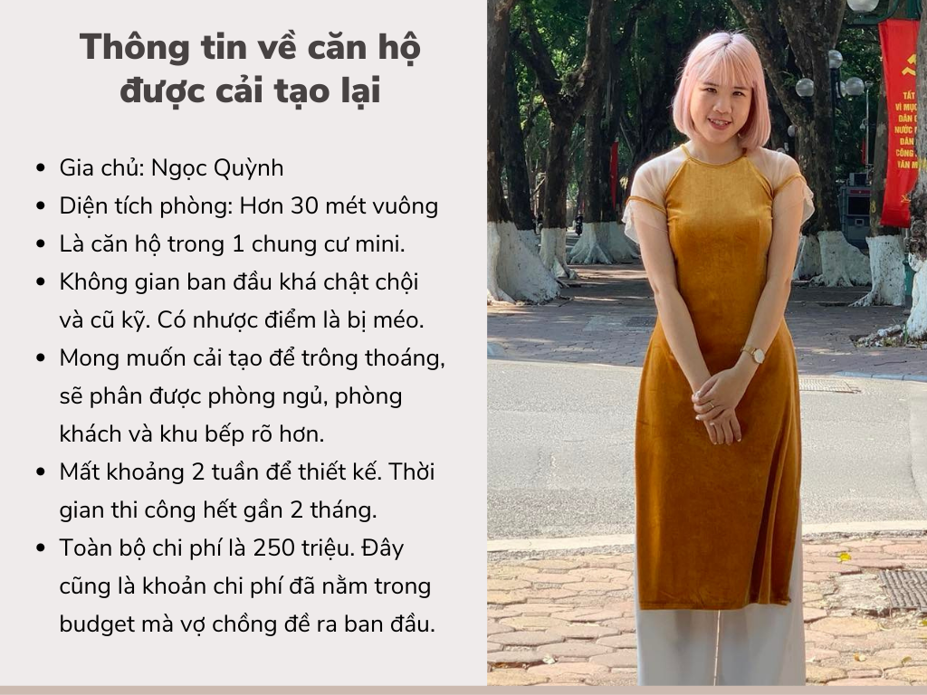 Cặp vợ chồng trẻ ở Hà Nội có màn cải tạo căn hộ mini bị méo trong 2 tháng với ngân sách 250 triệu  - Ảnh 1.