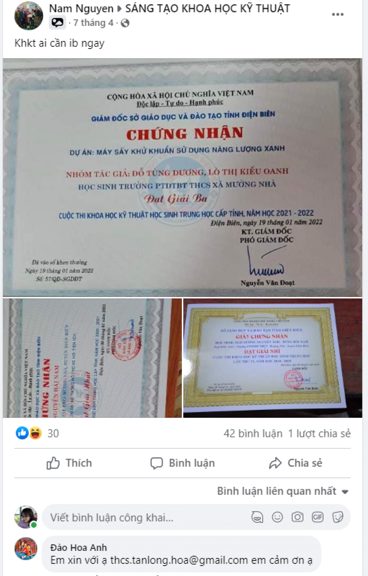 Đề tài khoa học kỹ thuật của học sinh mua bán công khai trên các chợ online - Ảnh 3.