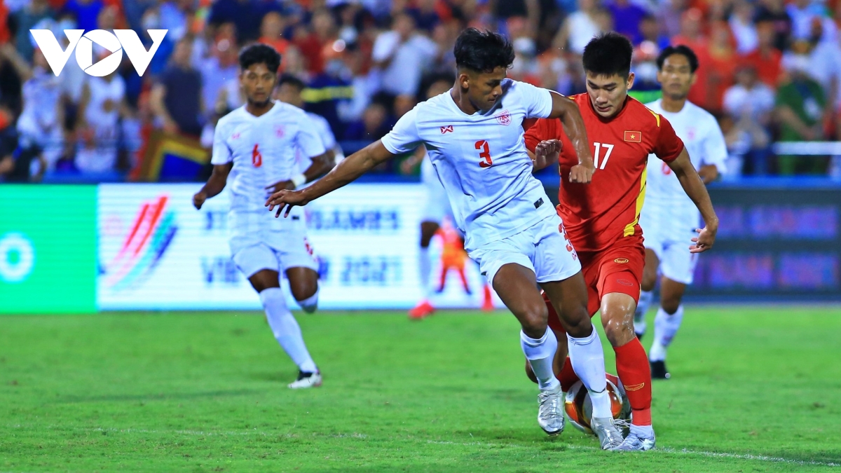 &quot;Vượt ải&quot; U23 Myanmar, U23 Việt Nam mở toang cánh cửa vào bán kết SEA Games 31 - Ảnh 8.