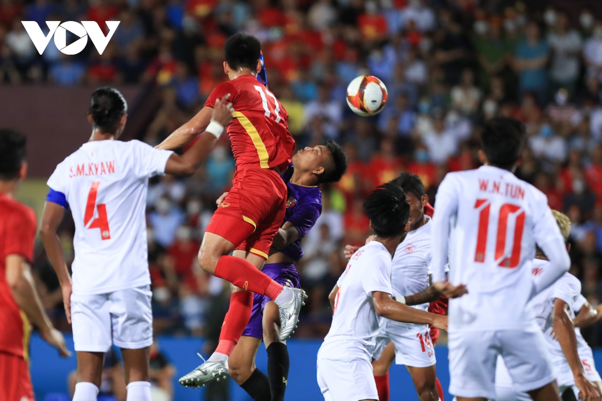 &quot;Vượt ải&quot; U23 Myanmar, U23 Việt Nam mở toang cánh cửa vào bán kết SEA Games 31 - Ảnh 9.