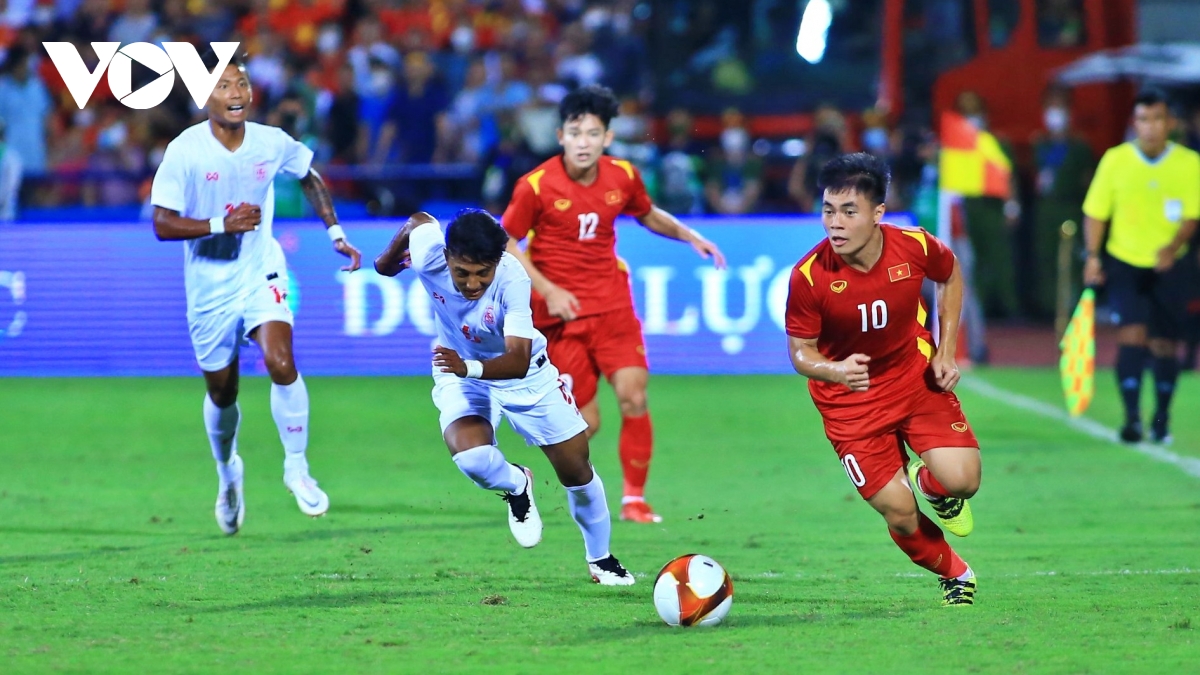 &quot;Vượt ải&quot; U23 Myanmar, U23 Việt Nam mở toang cánh cửa vào bán kết SEA Games 31 - Ảnh 11.