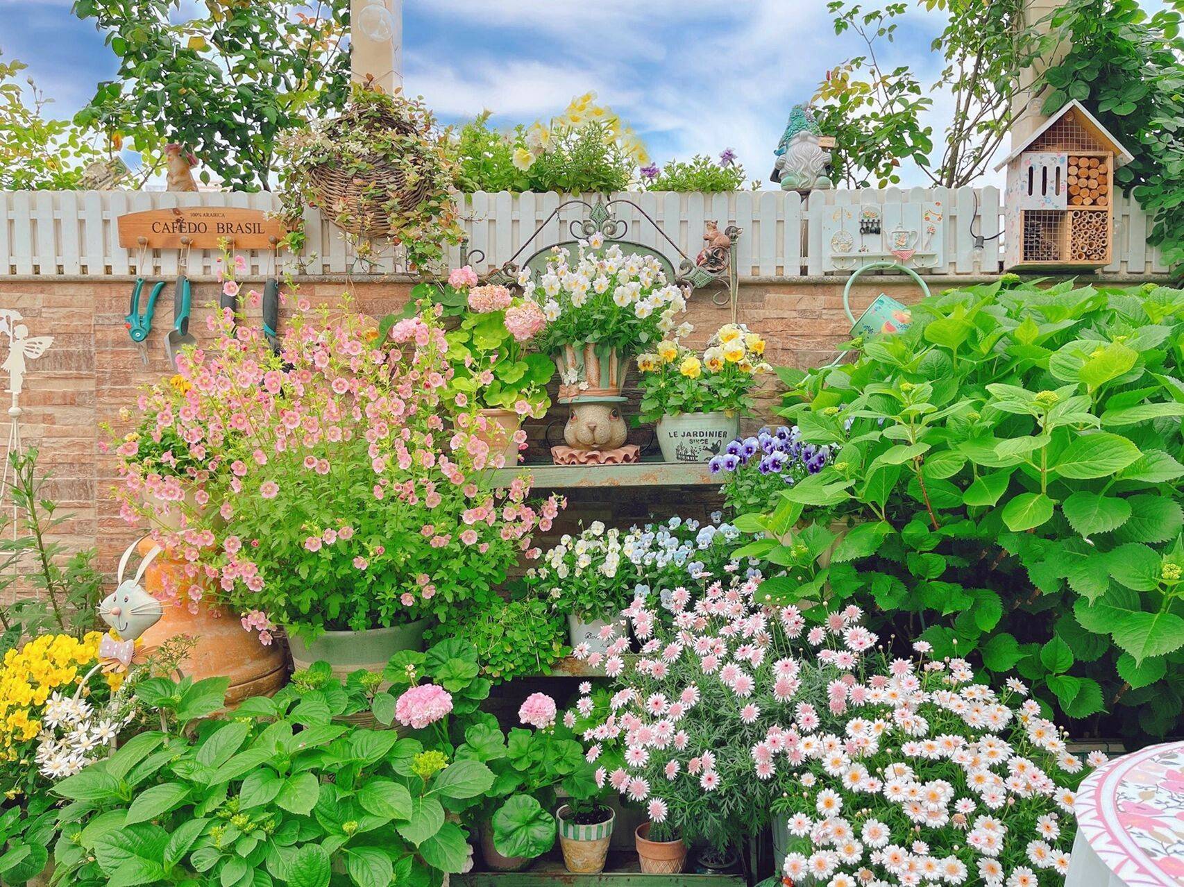The 20m² terrace garden is as beautiful as just coming out of a fairy tale - Photo 6.