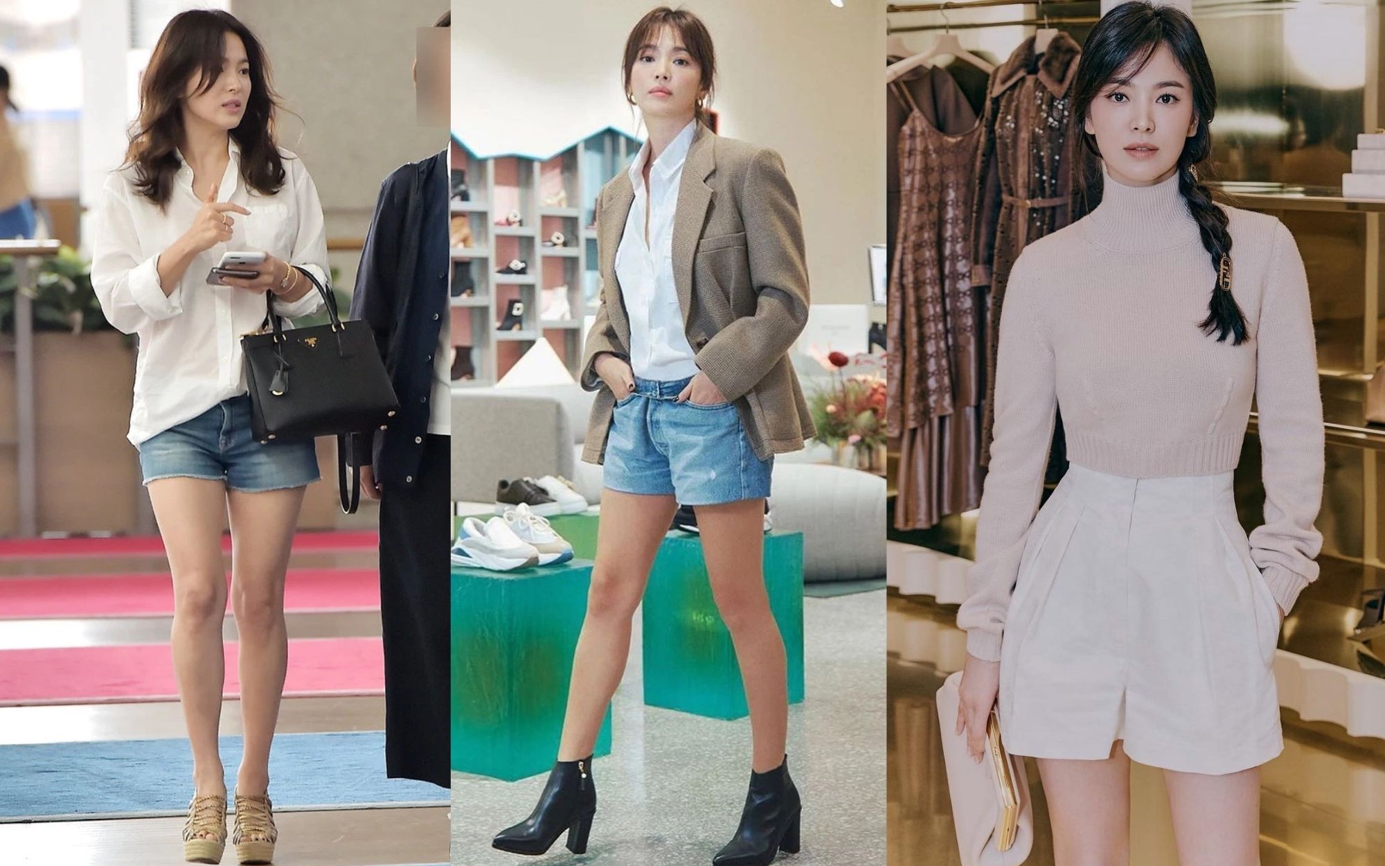 Song Hye Kyo diện quần short: 40+ lại bùng nổ vẻ sang trọng