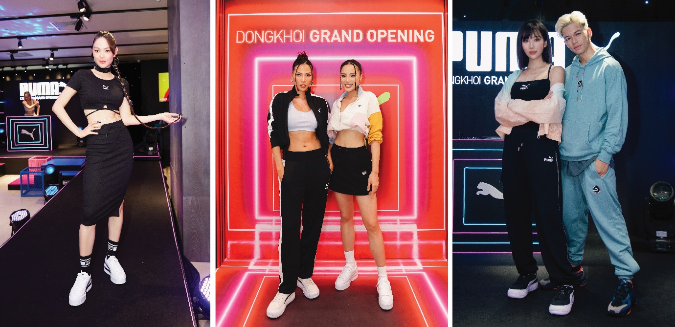 Minh Hằng, Min, Kỳ Duyên, Minh Triệu, Trọng Hiếu tại siêu sự kiện Fashion Show Flagship Store Puma Vincom Đồng Khởi - Ảnh 1.