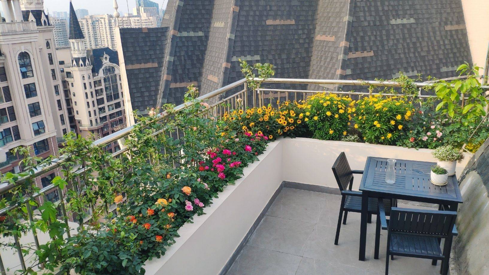 The balcony garden on the 33rd floor has an area of ​​only 15m² but has a million dollar view - Photo 5.