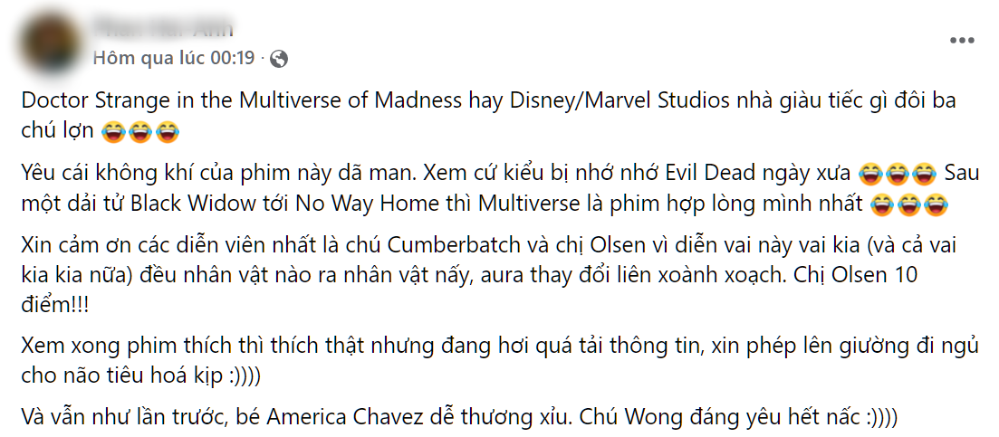 Netizen Việt khen hết lời Doctor Strange 2: Cực phẩm kinh dị nhất Marvel nhưng vẫn lấn cấn vì kịch bản đơn điệu - Ảnh 3.