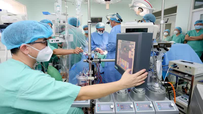 Bệnh viện Trung ương Huế xác lập 2 kỷ lục trong 1 ca ghép tim - Ảnh 1.