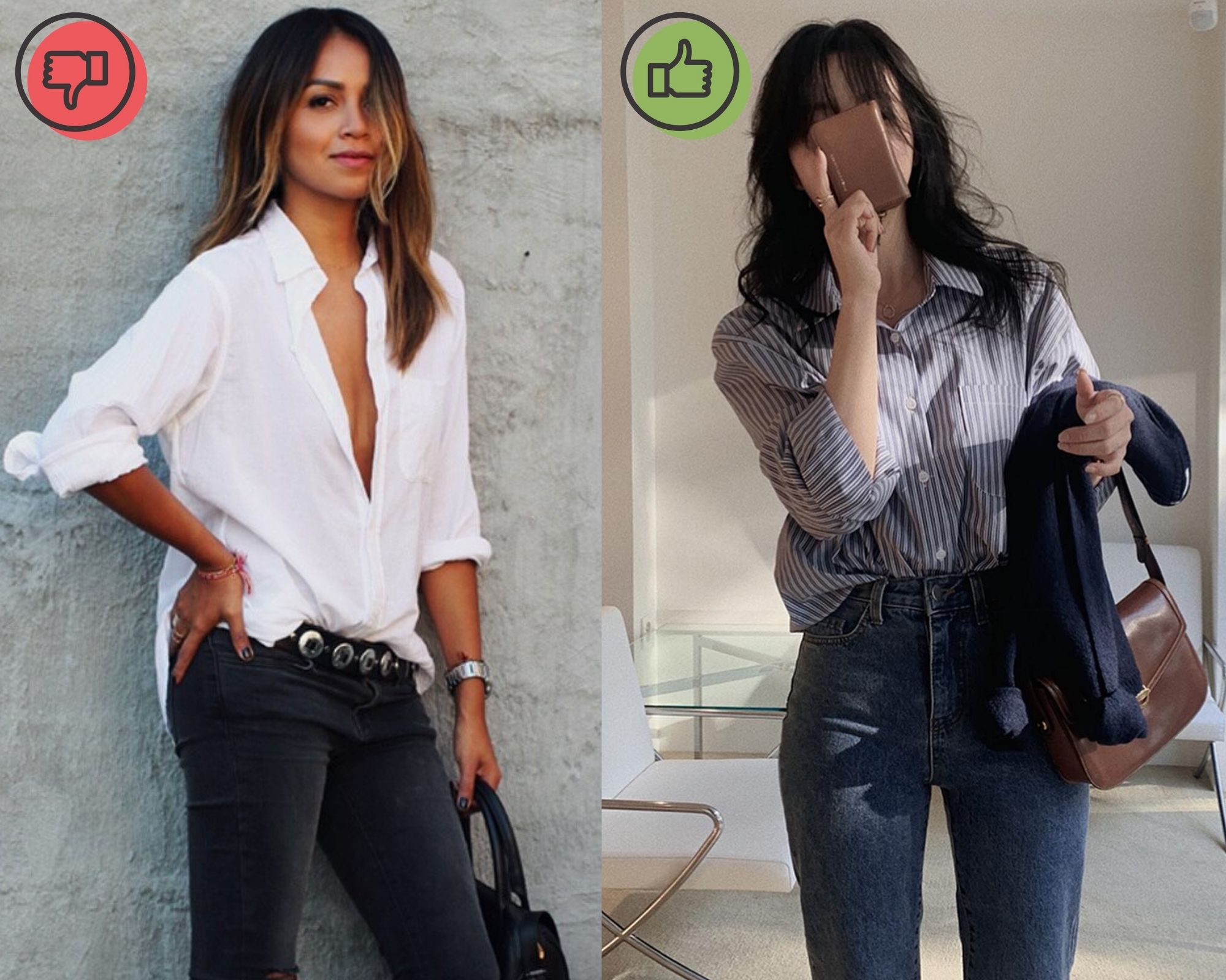 3 lỗi trầm trọng khi mặc áo sơ mi khiến bạn thành nàng công sở kém duyên - Ảnh 2. 3 lỗi trầm trọng khi mặc áo sơ mi khiến bạn thành nàng công sở kém duyên - Ảnh 2.