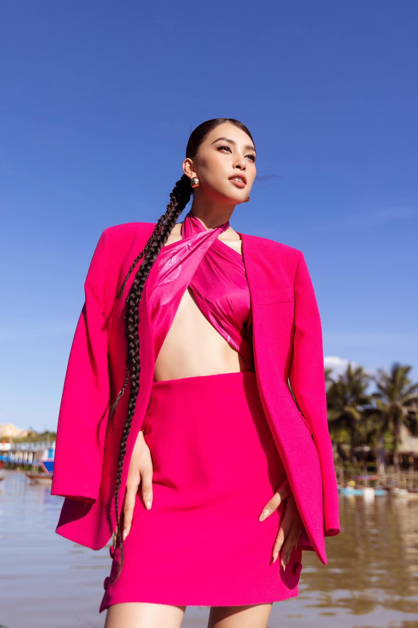Dàn Hoa - Á hậu mê mẩn kiểu váy như đồ bơi: Thuỳ Tiên, Lương Thuỳ Linh nổi bật với vóc dáng sexy  - Ảnh 16.