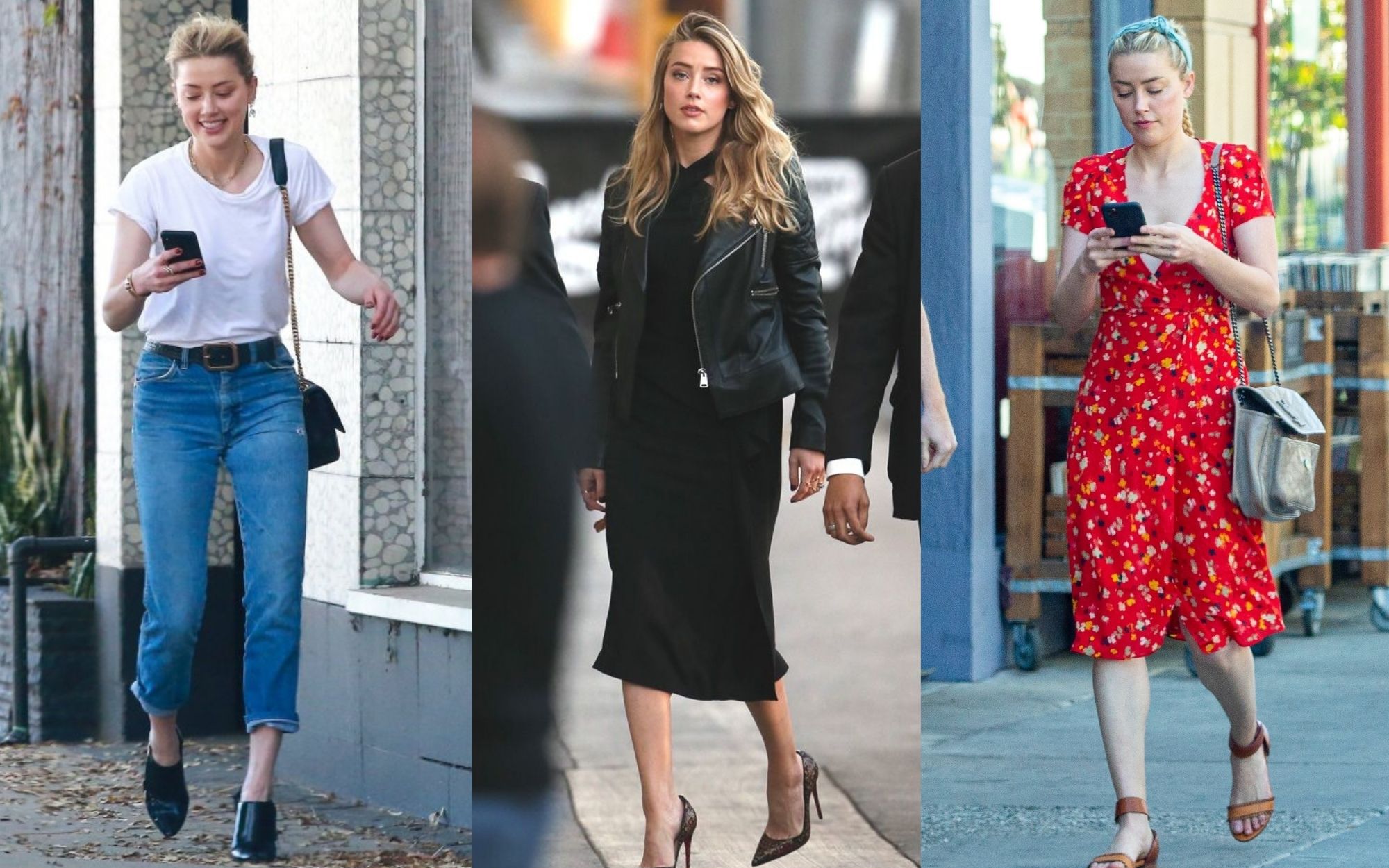 Street style của Amber Heard: Đơn giản, sành điệu chẳng cần cố