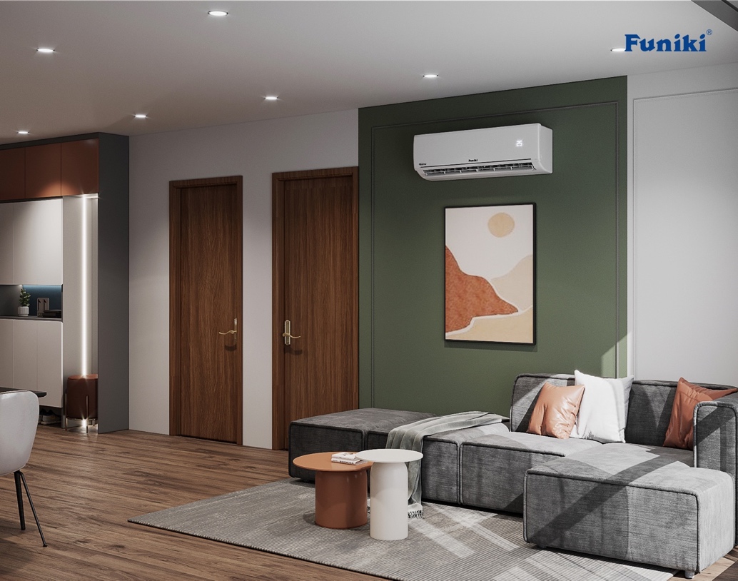 F5 phòng khách, thở sạch sống vui: Phòng khách chung cư biến hình thành “ốc đảo” nhiệt đới ngập nắng và sắc xanh của mây trời - Ảnh 5.