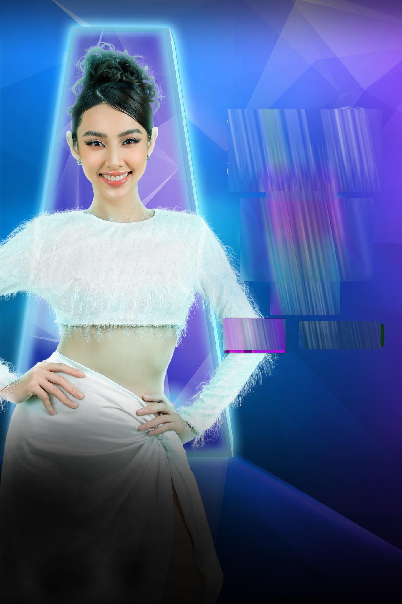 Mặc lại váy của Ninh Dương Lan Ngọc, Hoa hậu Thùy Tiên gây chú ý với vòng eo 'con kiến' sexy - Ảnh 2.