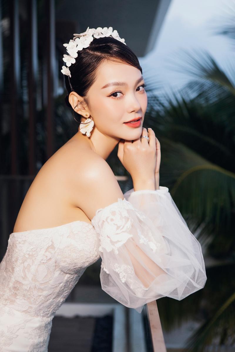 Sao Việt đọ váy cưới: Hồ Bích Trâm chi nửa tỷ, Minh Hằng diện cùng hãng với Paris Hilton - Ảnh 3.