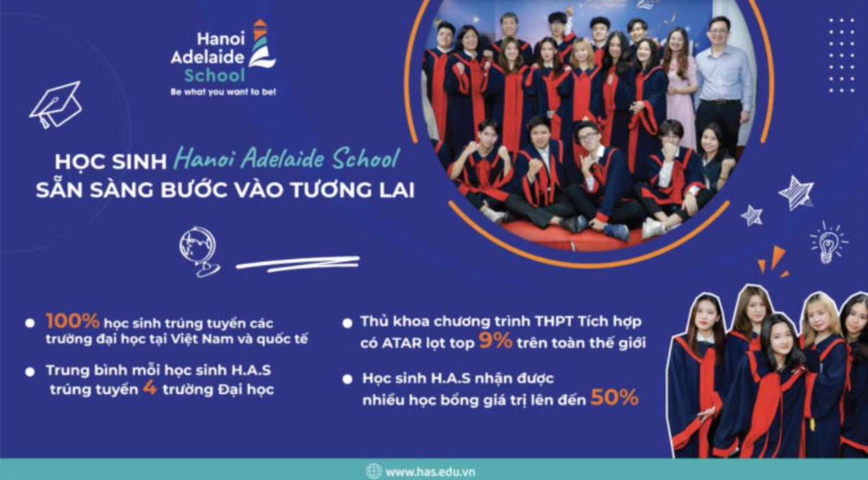Học THPT quốc tế với chi phí tiết kiệm đến 80% tại Hanoi Adelaide School - Ảnh 2. Học THPT quốc tế với chi phí tiết kiệm đến 80% tại Hanoi Adelaide School - Ảnh 2.