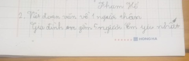 Bài văn tả anh trai &quot;thật như đếm&quot; của cậu bé lớp 2 khiến cộng đồng mạng bật cười - Ảnh 1.