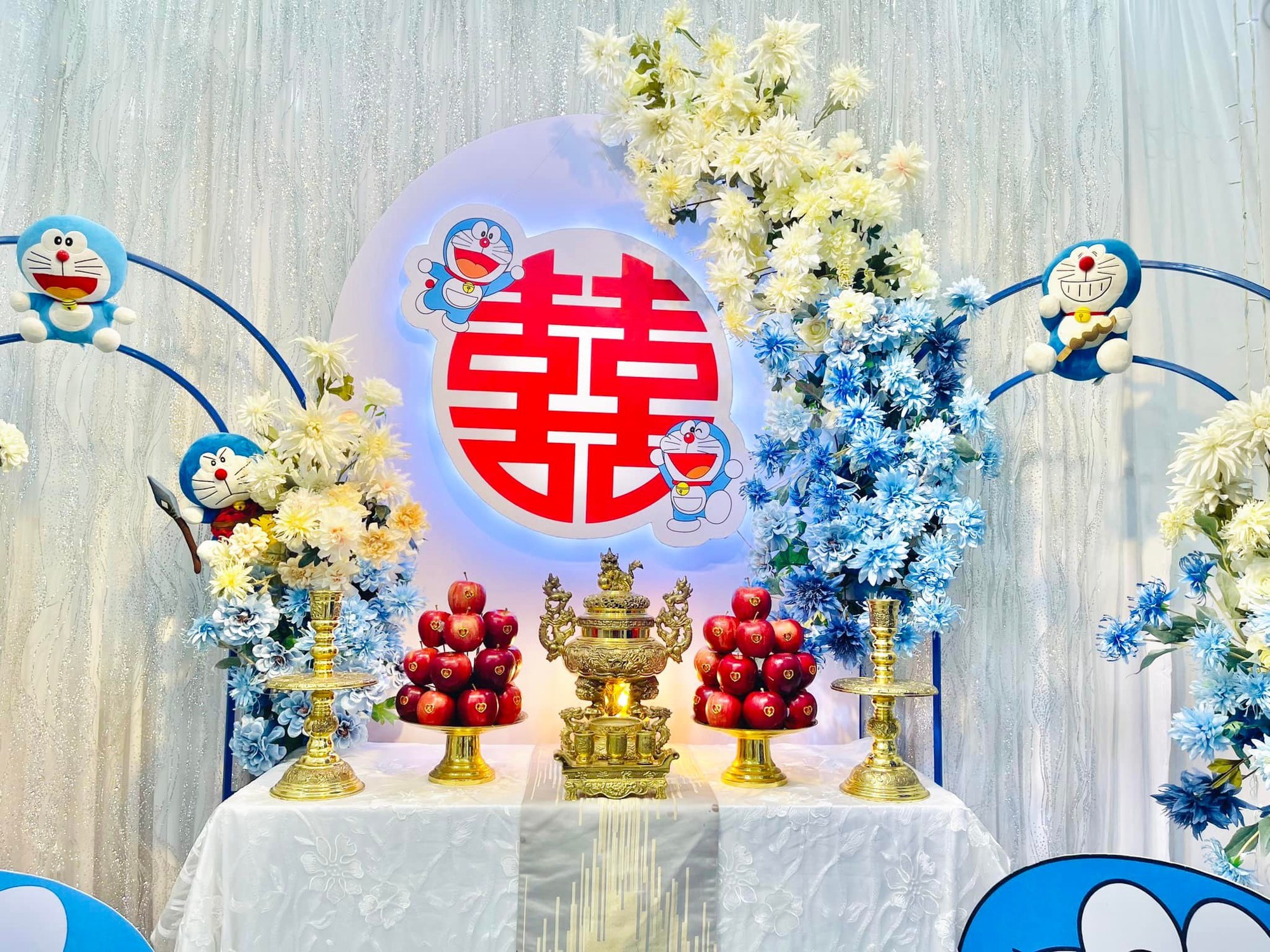 Đám cưới đặc biệt của cặp đôi 'fan cuồng' truyện tranh Doraemon - Ảnh 19.