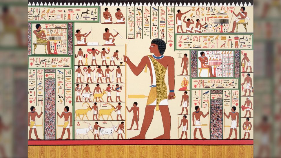 Người Ai Cập cổ chuộng vẽ tranh giành 2 chiều, phong thái có khá nhiều đường nét tương đương  chuyện tranh hiện tại đại