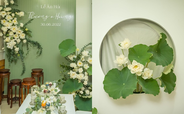 Đ&aacute;m hỏi sen đẳng cấp, đưa th&uacute; chơi khoảnh khắc v&agrave;o sự kiện một c&aacute;ch cầu kỳ v&agrave; tinh tế - Ảnh 1.