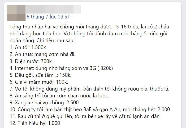 Nhà 2 người lớn, 2 con nhỏ ở Hà Nội: Thu nhập 16 triệu, tiêu xong vẫn dành dụm được 5 triệu gửi ngân hàng  - Ảnh 2.