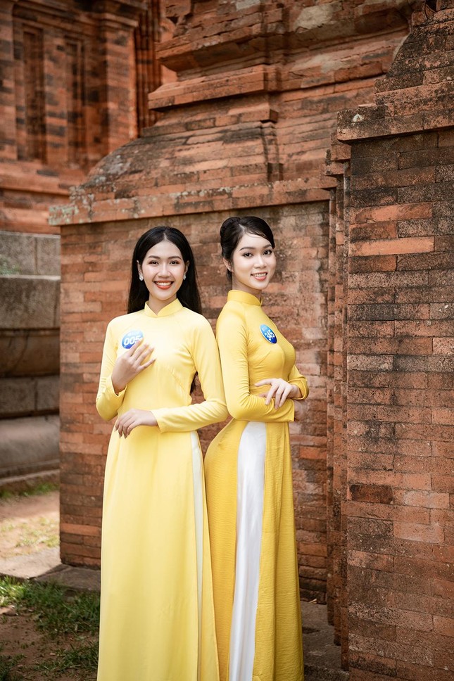 Top 38 thí sinh Miss World Vietnam 2022 đọ sắc xinh đẹp với áo dài - Ảnh 11.
