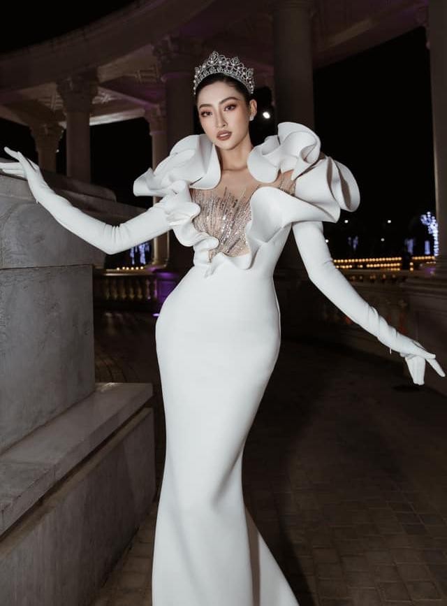 Mặc lại váy 3D của Lương Thùy Linh, Á hậu chuyển giới Lương Mỹ Kỳ khoe nhan sắc lộng lẫy - Ảnh 5.