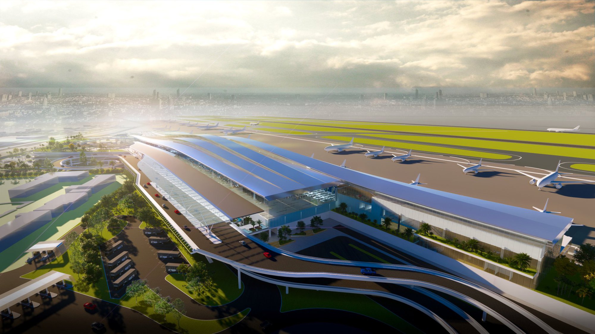 Ý tưởng thiết kế nhà ga T3 Tân Sơn Nhất lấy từ hình ảnh chiếc áo dài - Ảnh 2.