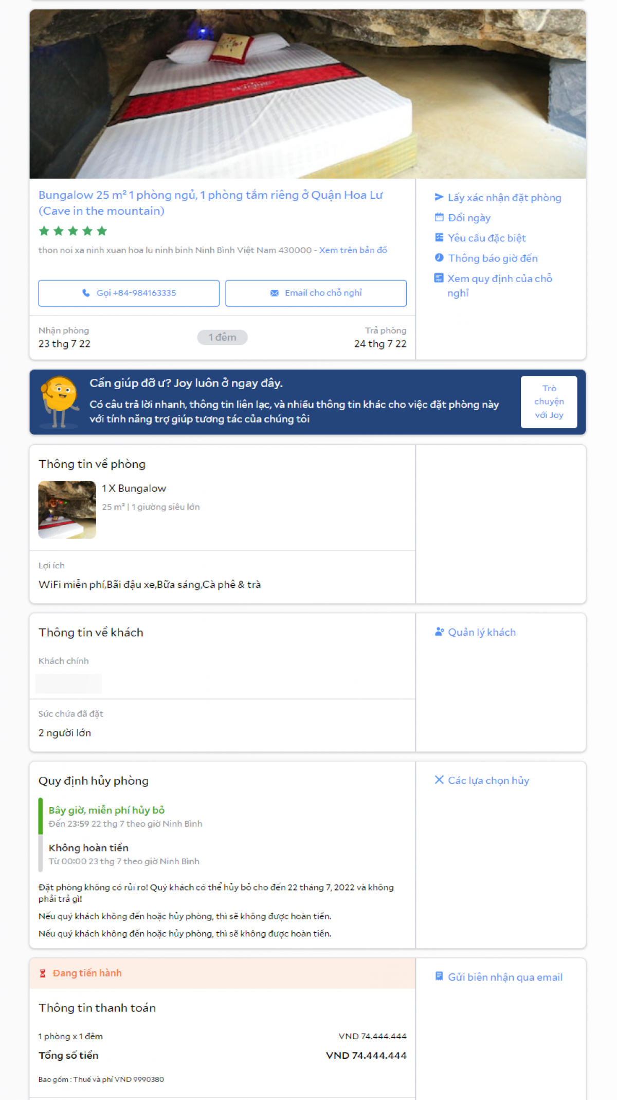 "Cho&aacute;ng" với gi&aacute; ph&ograve;ng ngủ trong hang hơn 60 triệu đồng/đ&ecirc;m tại Ninh B&igrave;nh - Ảnh 1.