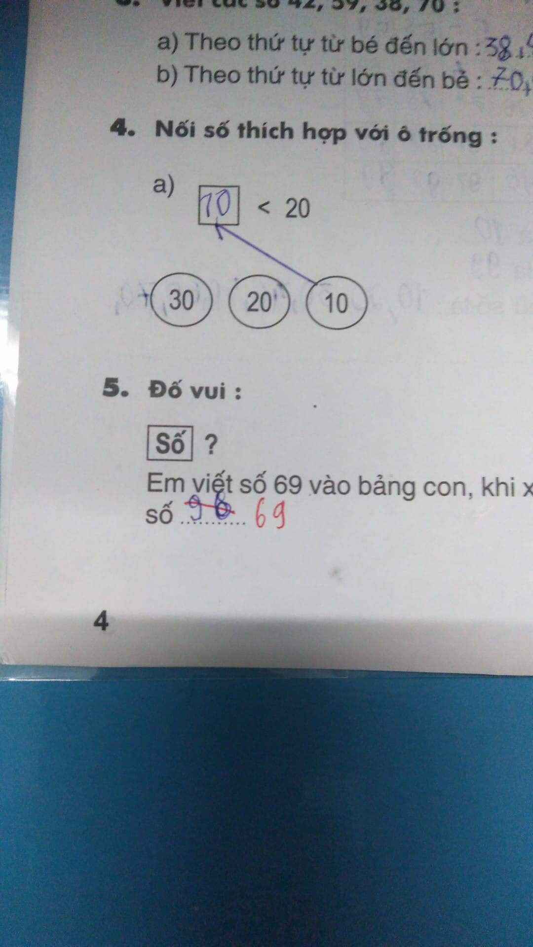 Bài Toán: Viết số 69 ra bảng, xoay ngược lại được số bao nhiêu?, học sinh nói 69, cô giáo bảo 96 - Ảnh 2.