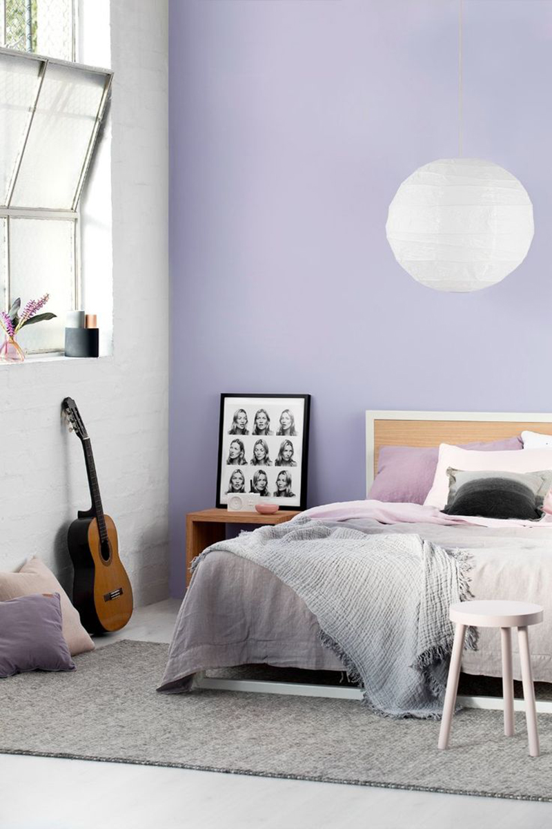 Những căn phòng ngủ khiến bạn đổ đứ đừ với gam màu oải hương lãng mạn - Ảnh 7.