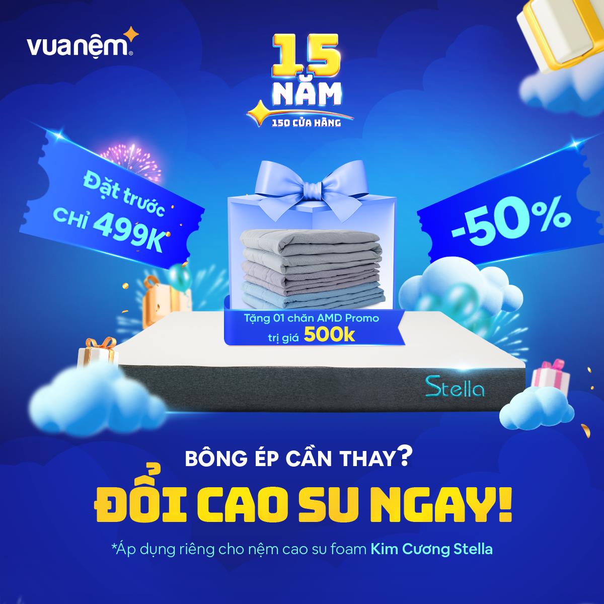 Mừng sinh nhật lớn, Vua Nệm tung ưu đãi đến 50%, “êm” chưa từng có - Ảnh 4.