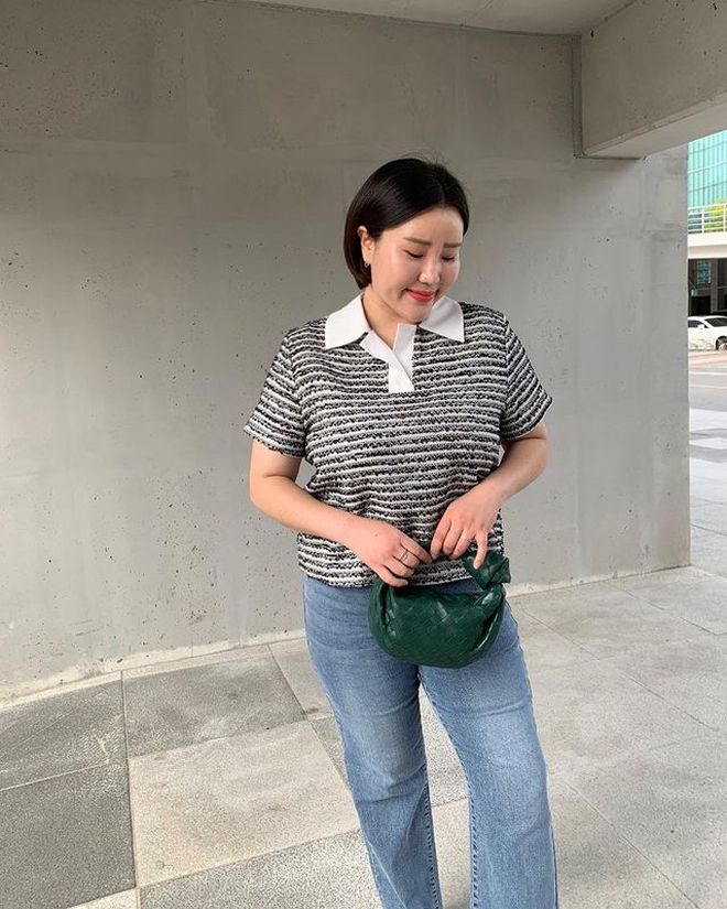 Bí quyết mặc đẹp của nàng blogger người Hàn khi sở hữu thân hình mũm mĩm - Ảnh 11. Bí quyết mặc đẹp của nàng blogger người Hàn khi sở hữu thân hình mũm mĩm - Ảnh 11.